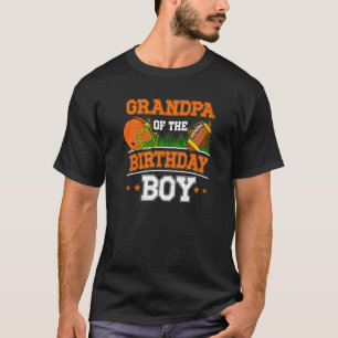 Camiseta Avô Do Tema De Futebol Do Aniversário