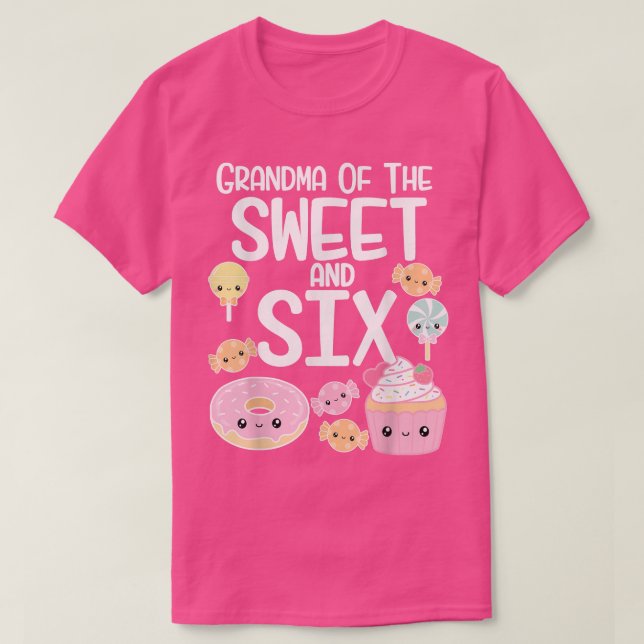 Camiseta Avó Do Tema Doce E Si Candy Aniversário Don (Frente do Design)