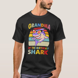 Camiseta Avó Do Tubarão Aniversário Divertido Tubarão