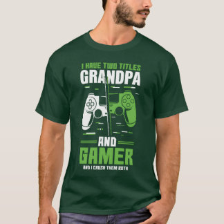 Camiseta Avô do Twoitles Gamer Amante de Video Game Amigos