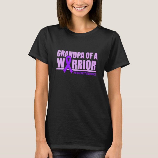 Camiseta Avô Do Warrior Prematuror Awartion Support G (Frente)