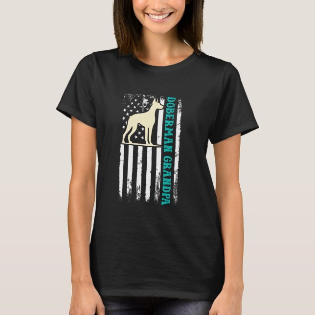 Camiseta AVÔ DOBERMAN Avô Cachorro Dobermans Avôs (Frente)