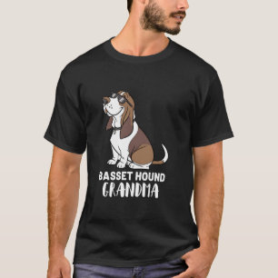 Camiseta Avó Dona de Cachorro Basset Hound