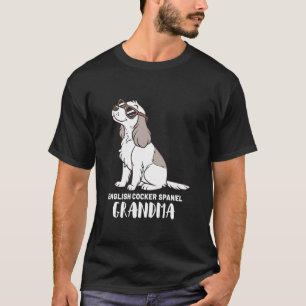 Camiseta Avó Dona de Cachorro Cocker Spaniel Inglês