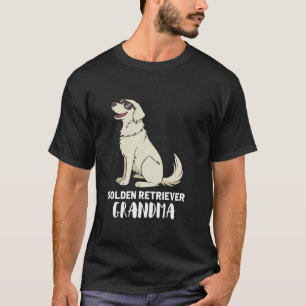 Camiseta Avó Dona de Cachorro Golden Retriever