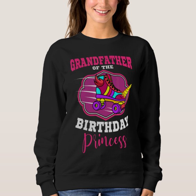 Camiseta Avô Dos Skates Da Princesa Aniversário (Frente)