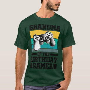 Camiseta Avó Dos Videos games De Aniversário, Conole G