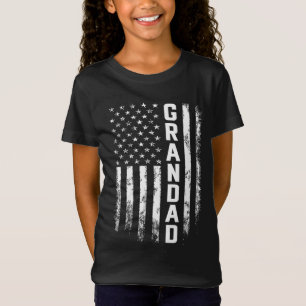 Camiseta Avô Dotado América Bandeira Presente para Homens D