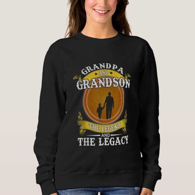 Camiseta Avô E Avô, A Lenda E O Legado (Frente)