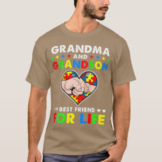 Camiseta Avó e Avô Melhor Amigo Para A Vida Autismo