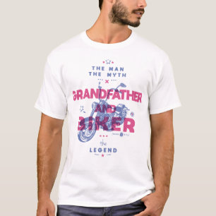 Camiseta Avô e moto o homem mito a lenda
