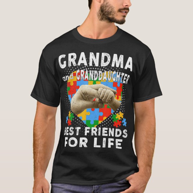 Camiseta Avó e neta são os melhores amigos da vida (Frente)