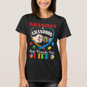 Camiseta Avó E Neto Melhores Amigos Para Toda A Vida Autism