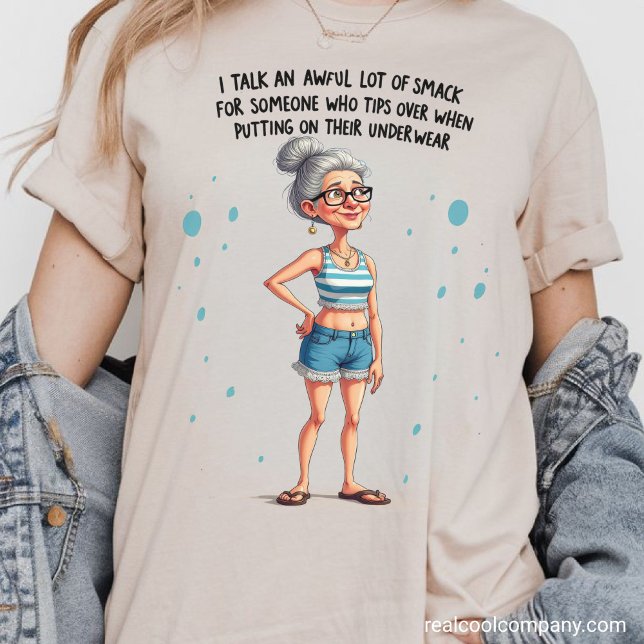 Camiseta Avó Engraçada Falando Mal (Criador carregado)