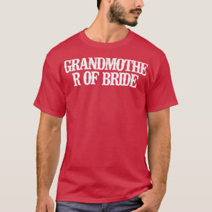 Camiseta Avó Engraçada Minimalista Da Noiva