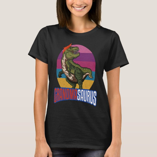 Camiseta Avô Engraçado Avó Surus Rex Dinossauro (Frente)