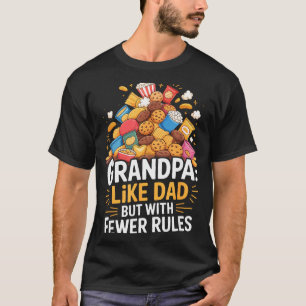 Camiseta Avô Engraçado Menos Regras