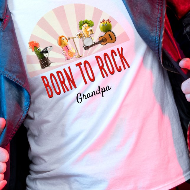 Camiseta Avô Engraçado Presente - Legal Veggie Music Lover (Criador carregado)