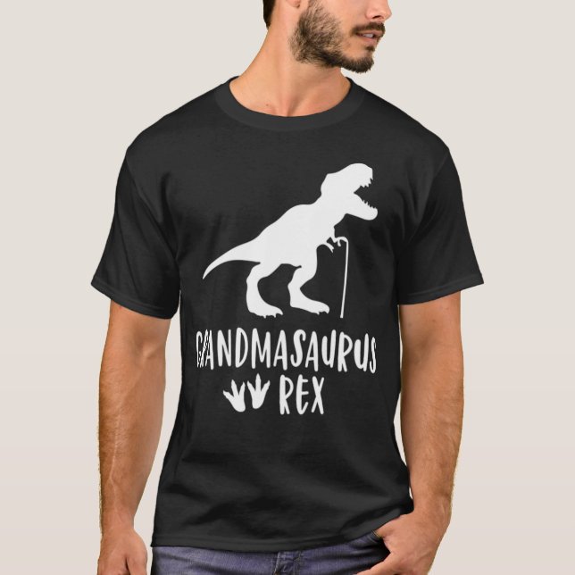 Camiseta Avô Engraçado T Dinossauro Rex Avó a (Frente)