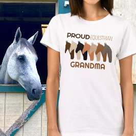 Camiseta Avó Equestriana Orgulhosa