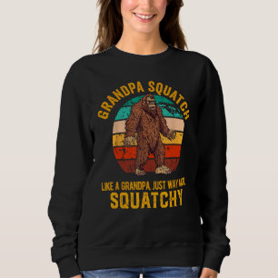 Camiseta Avô esmagado Engraçado Pé Grande Sasquatch D do Pa