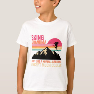 Camiseta Avô Esquiar Vovó Como Uma Vovó Normal