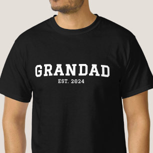 Camiseta Avô Estabeleceu Novo Presente de Avô