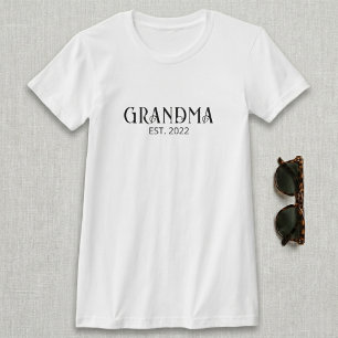 Camiseta Avó Estabelecida Preta