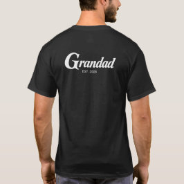 Camiseta Avô Estabelecido Novo Presente de Avô