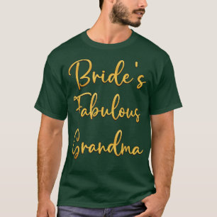 Camiseta Avó Fabulosa da Noiva Ideia de Chuveiro de Noiva