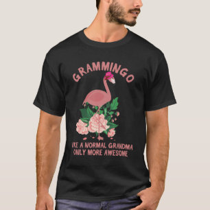Camiseta Avó Flamingo como uma avó normal só mo