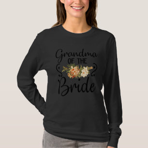 Camiseta Avó Flor De Noiva Cute Bridal Shower Cunhada Casam