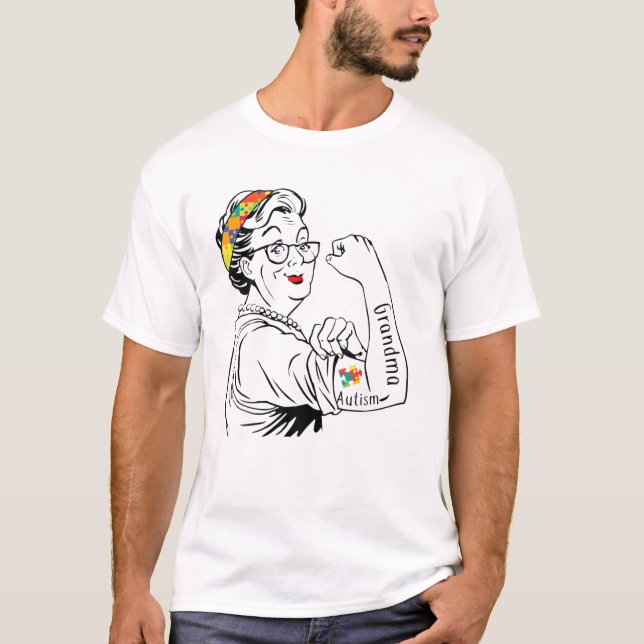 Camiseta Avó Forte Autismo (Frente)
