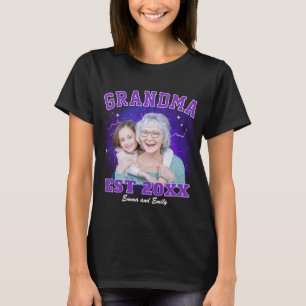 Camiseta Avó Foto Personalizada Bootleg Rap Dia das Mães