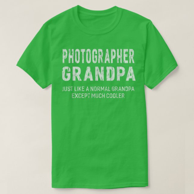 Camiseta Avô Fotógrafo Oferece Presentes Para Os Homens Do  (Frente do Design)