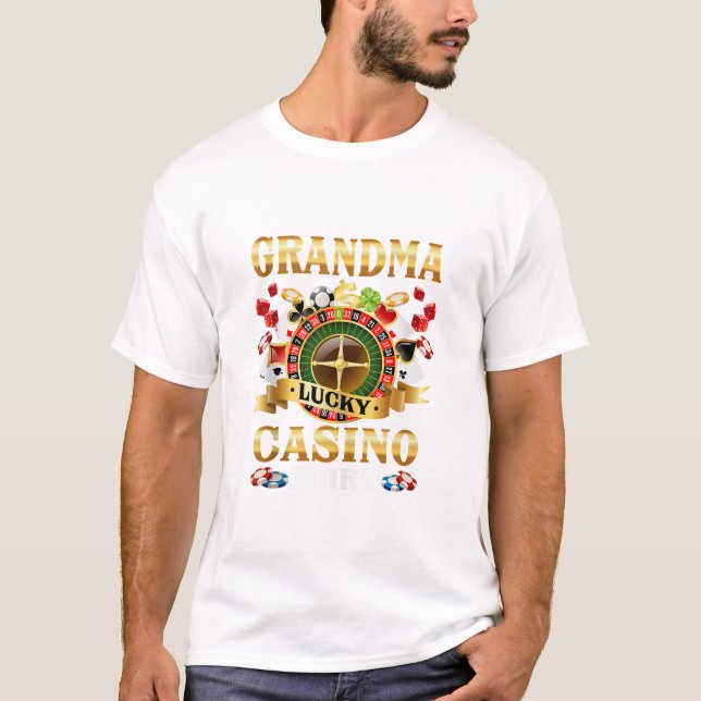 Camiseta Avó Funny Lucky Casino (Frente)
