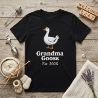 Avó Gansa Engraçada Ano C Gansa Personagem Fofa