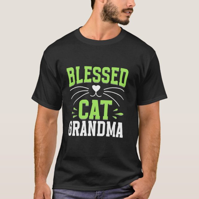 Camiseta Avó Gata Abençoada (Frente)