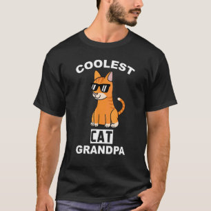 Camiseta Avô Gato Gengibre Mais Legal Animal de Estimação A