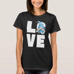 Camiseta Avó Gnomo Para As Mulheres, Decoração De Neve Para