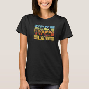 Camiseta Avô Homem Mito Lenda de Pickleball Vintage Marido