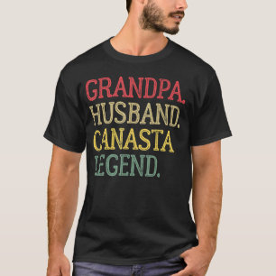Camiseta Avô Husband Canasta Legenda Vintage Canasta Gam
