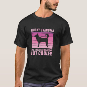 Camiseta Avó Husky Avó Regular Mas Mais Legal Divertido Hus