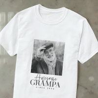 Avô Incrível Desde 20XX Foto Elegante Simples