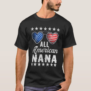 Camiseta Avó Italiana Julho Quarta Mulher Americana Na
