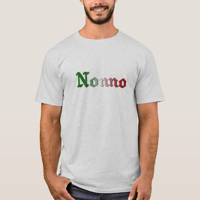 Camiseta Avô Italiano Nonno (Frente)
