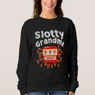 Camiseta Avó Jogadora Ama Caça-Níquel Slotty Gra