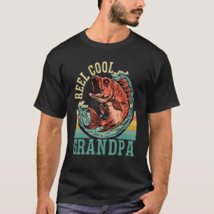Camiseta Avô Legal de Pesca Diversão dos Pais Dia dos Pais
