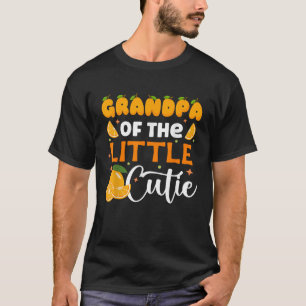 Camiseta Avô Little Cutie Chá de fraldas Laranja Aniversári