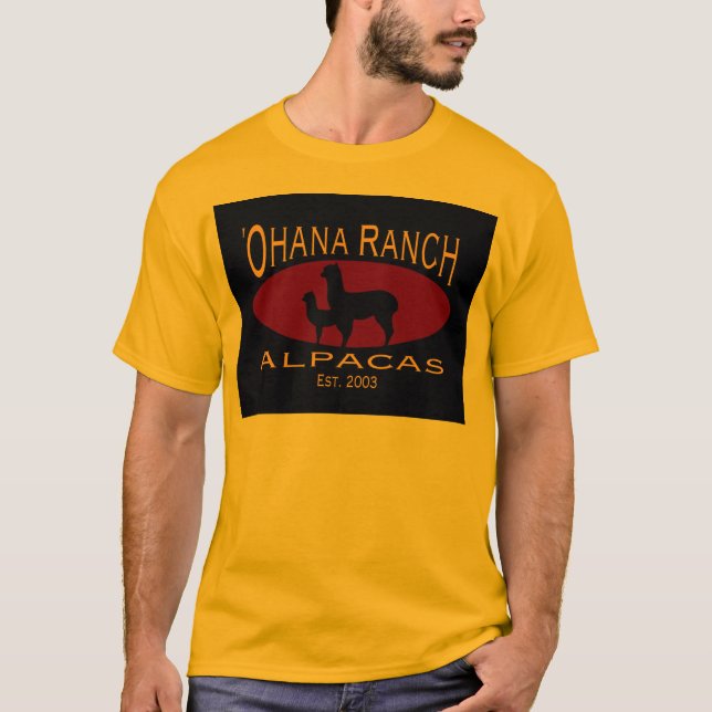 Camiseta Avó LongSleeve do rancho de Ohana (Frente)